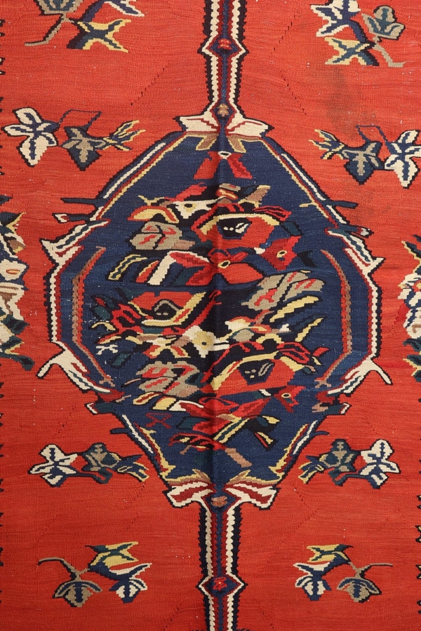 Antique kilim from Senneh, Iran. 290x155 cms. - Image 4
