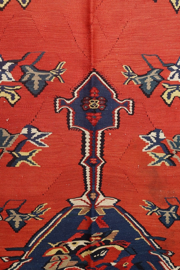 Antique kilim from Senneh, Iran. 290x155 cms. - Image 5