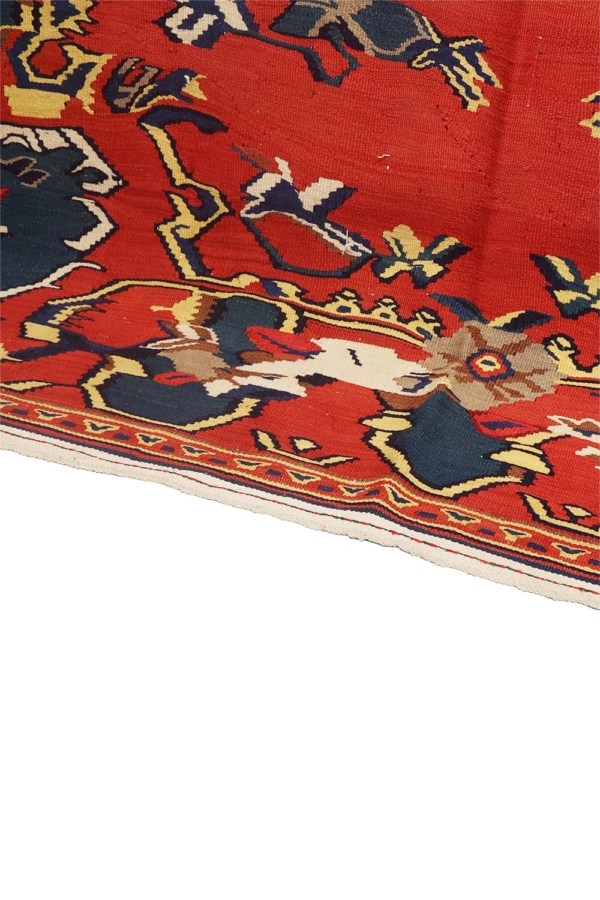 Antique kilim from Senneh, Iran. 290x155 cms. - Image 8
