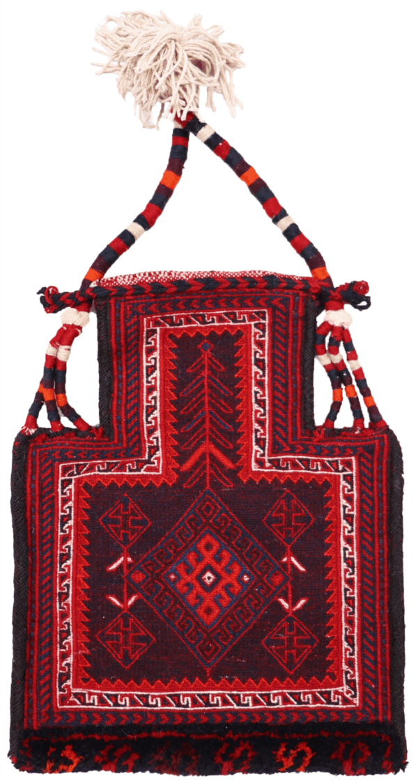 Semi-antique Bakhtiari salt bag from Iran. 50x39 cms.
