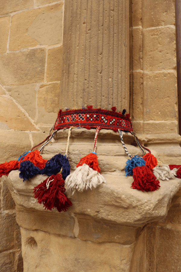 Semi-antique Qashqai band from Iran. 68x8 cms. - Image 4