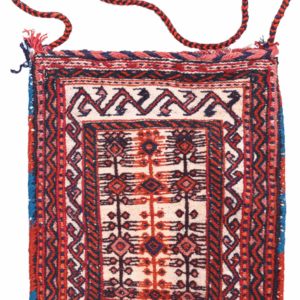 Bolsa o chanteh semi antigua Bakthtiari,  Irán. 44x37 cms