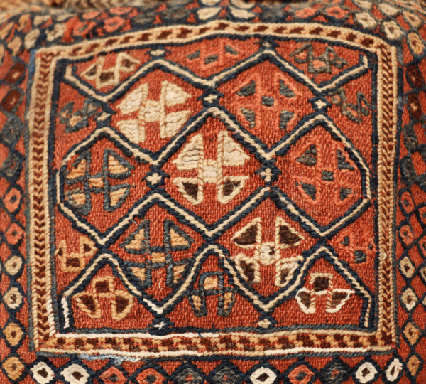 Bolsa o chanteh antigua Luri, Irán. 40x47 cms - Imagen 3