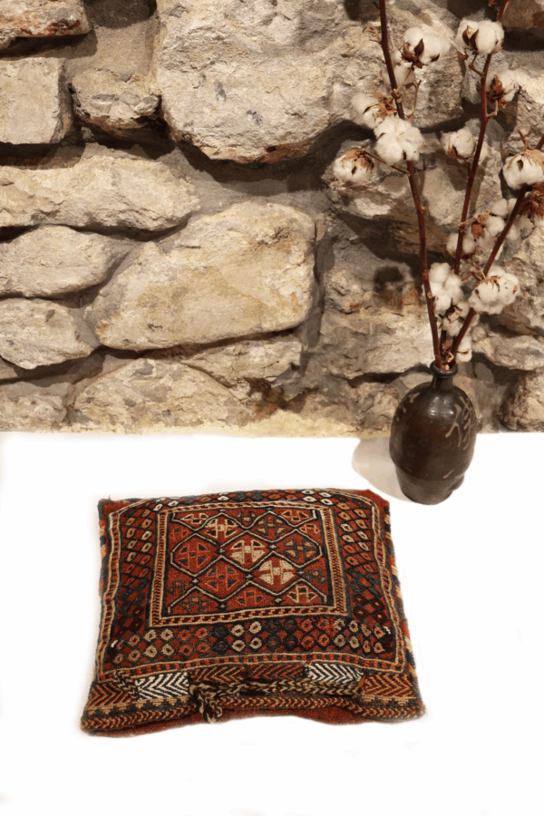 Bolsa o chanteh antigua Luri, Irán. 40x47 cms - Imagen 5