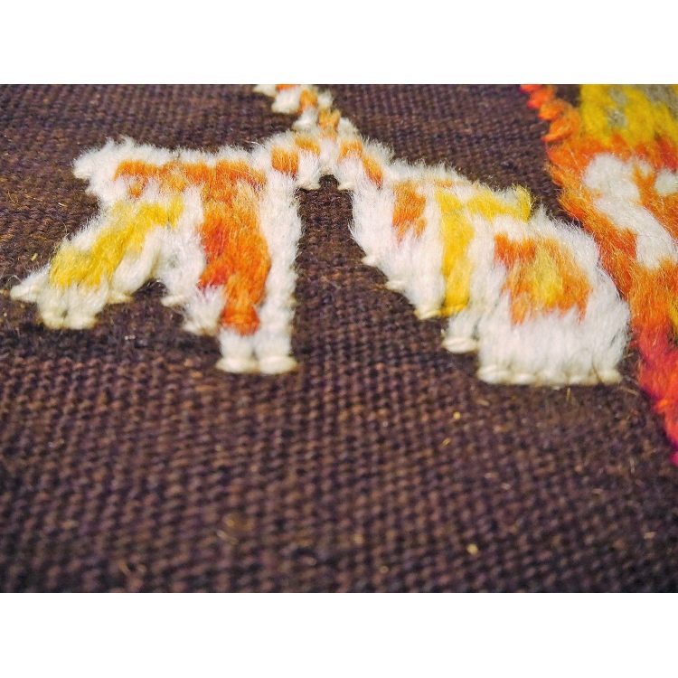 Kilim Bereber de Marruecos, 105x110 cms.