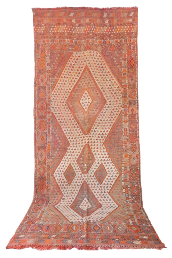 Kilim semi antiguo de Karapinar, Turquía. 325x130 cms. - Imagen 2