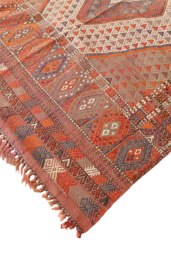Kilim semi antiguo de Karapinar, Turquía. 325x130 cms. - Imagen 5