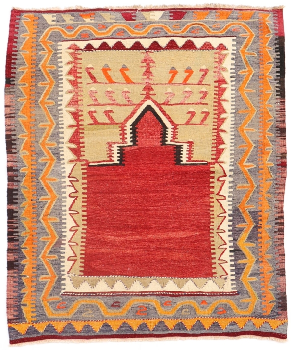 Kilim from Akviran, Turkey. 132x111  cms.