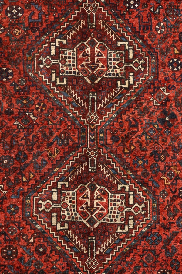Alfombra antigua Khamseh árabe, Irán. 230x170 cms - Imagen 7