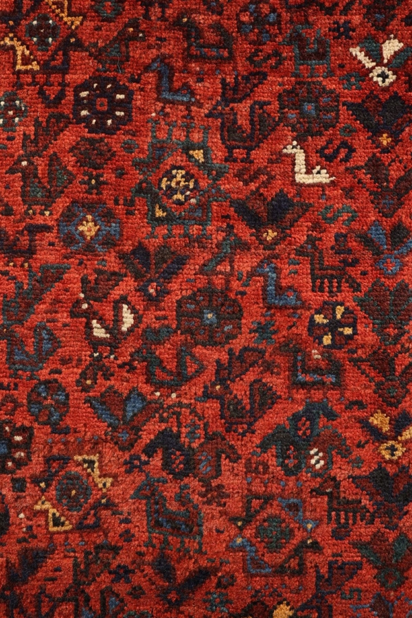Alfombra antigua Khamseh árabe, Irán. 230x170 cms - Imagen 8
