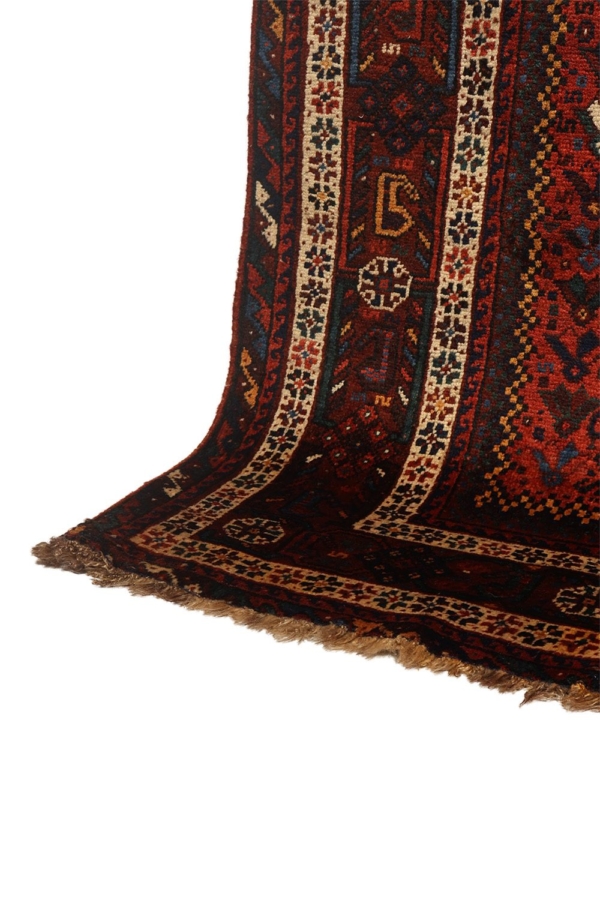 Alfombra antigua Khamseh árabe, Irán. 230x170 cms - Imagen 10