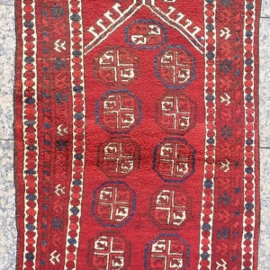 Alfombra antigua uzbeka, Afganistán 120x73 cms