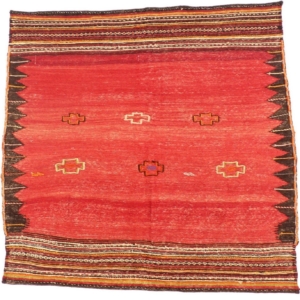 Beluch kilim from Iran, 122x122 cms