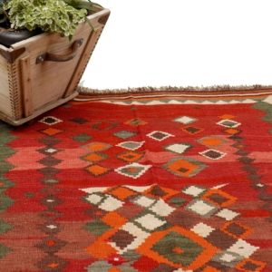 Kilim Lori de Irán, año 1970, 202x134 cms