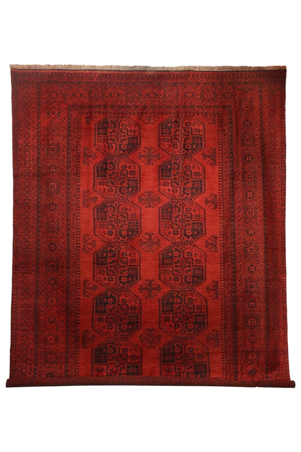 Alfombra antigua Ersari Aqcha turkomana, Afganistán. 330x261 cms