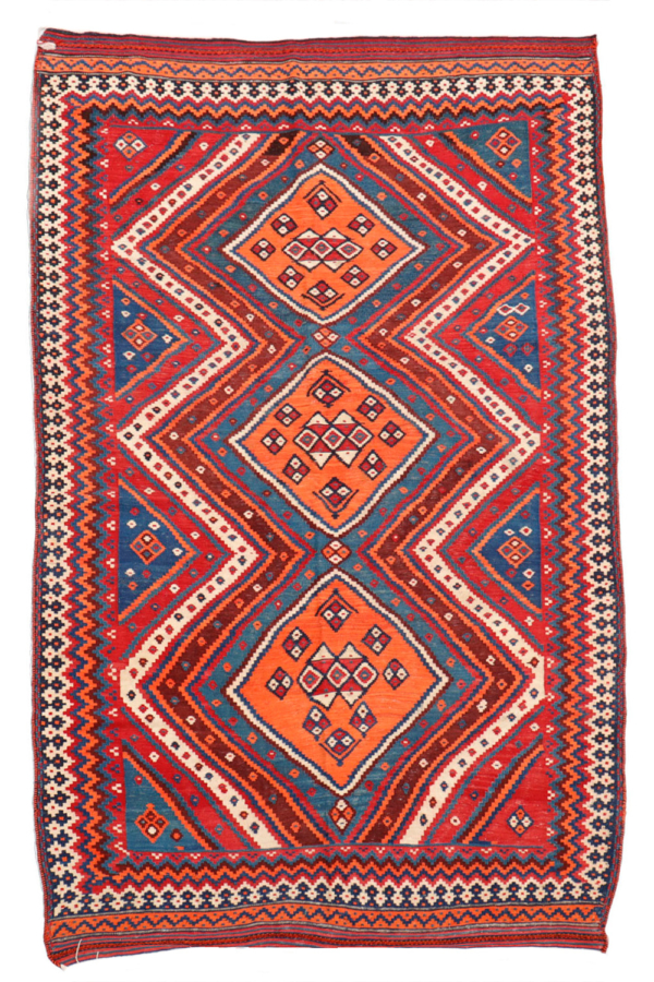 Semi antique kilim from Shiraz, Iran. 340x204 cms