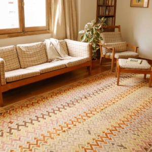 Semi antique Karapinar kilim from Turkey, 430x195 cms