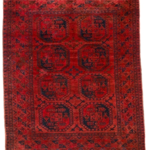Vintage Turkman Ersari rug from Afghanistan. 288x205 cms