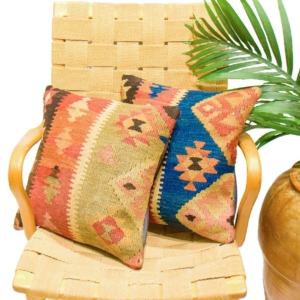 Cojín étnico de kilim, 40x40 cms