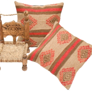 Cojín étnico de kilim, 40x40 cms