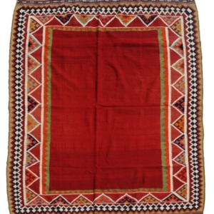 Vintage Qashqai kilim from Iran, 264x181 cms