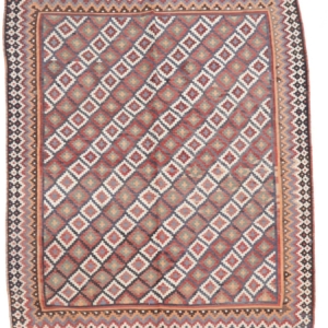 Vintage Shiraz kilim from Iran. 247x172 cms