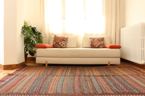 Antique beluch kilim from Afghanistan. 246x155 cms - Image 5