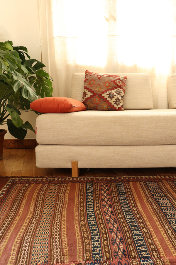 Antique beluch kilim from Afghanistan. 246x155 cms