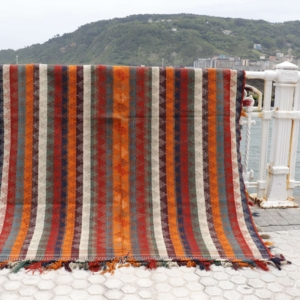 Kilim vintage Qashqai, Irán. 226x167 cms