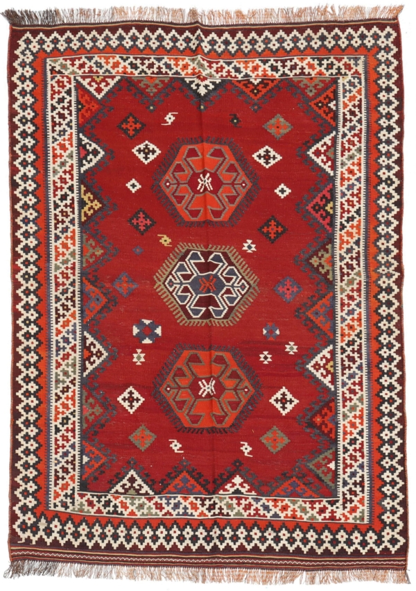 Kilim vintage Qashqai, Irán. 220x155 cms - Imagen 2