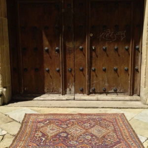 Alfombra antigua Khamseh, Irán. 175x135 cms