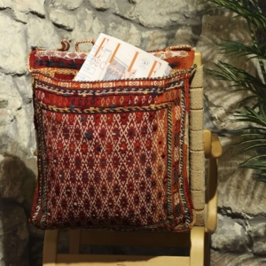 Alforja vintage Qashqai, Irán. 107x51 cms