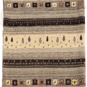 Alfombra gabbeh Qashqai, Irán. 156x108 cms