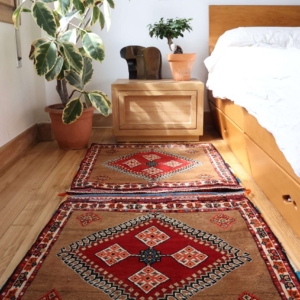 Alforja vintage Qashqai, Irán. 150x66 cms