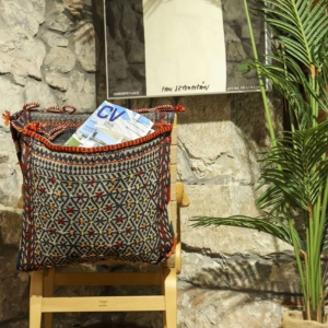 Vintage Qashqai saddlebag from Iran. 105x55 cms