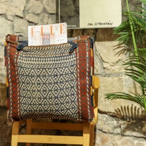 Alforja antigua Qashqai, Irán. 102x52 cms