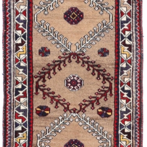 Vintage Qashqai rug from Iran. 117x62 cms
