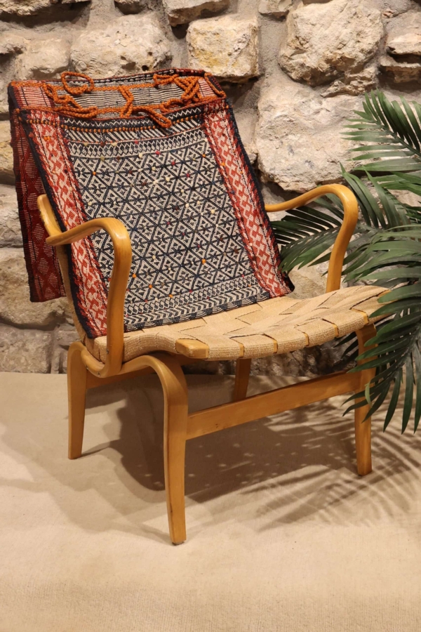 Alforja antigua Qashqai, Irán. 105x52 cms