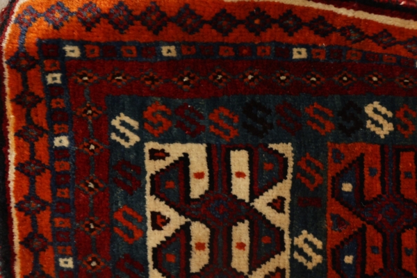 Vintage Qashqai saddlebag from Iran. 122x60 cms - Image 3