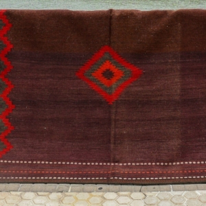 Semi-antique Baluch kilim from Afghanistan. 155x162 cms