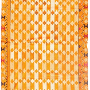 Pulkhari de seda antiguo de Punjab, Pakistán o India. 230x142cms