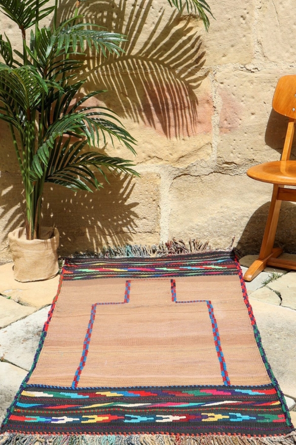 Vintage Baluch kilim from Afghanistan. 135x80 cms - Image 2