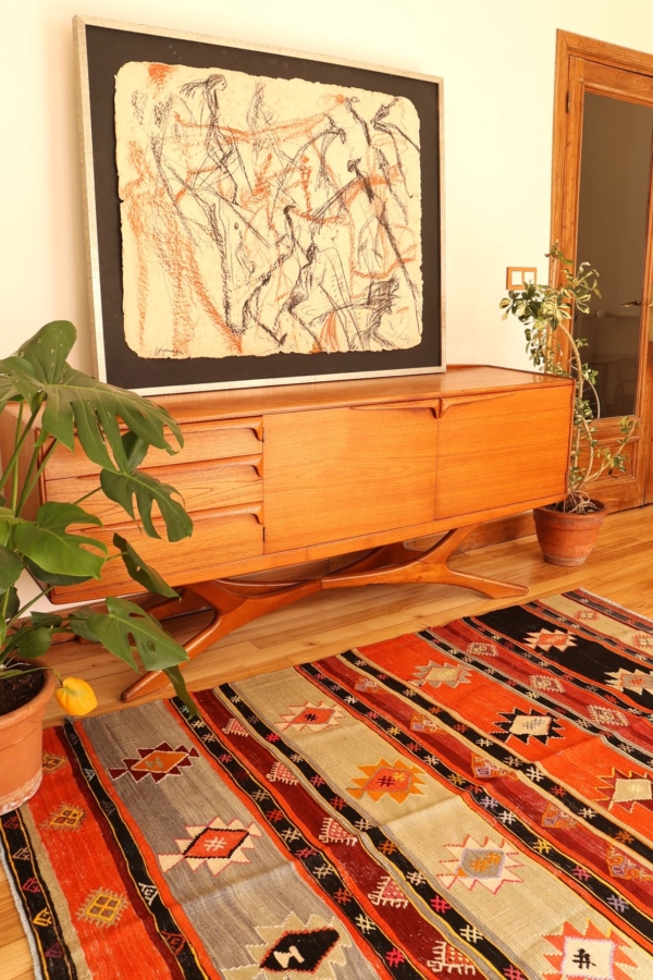 Kilim vintage de Sivas, Turquía. 205x143 cms - Imagen 6