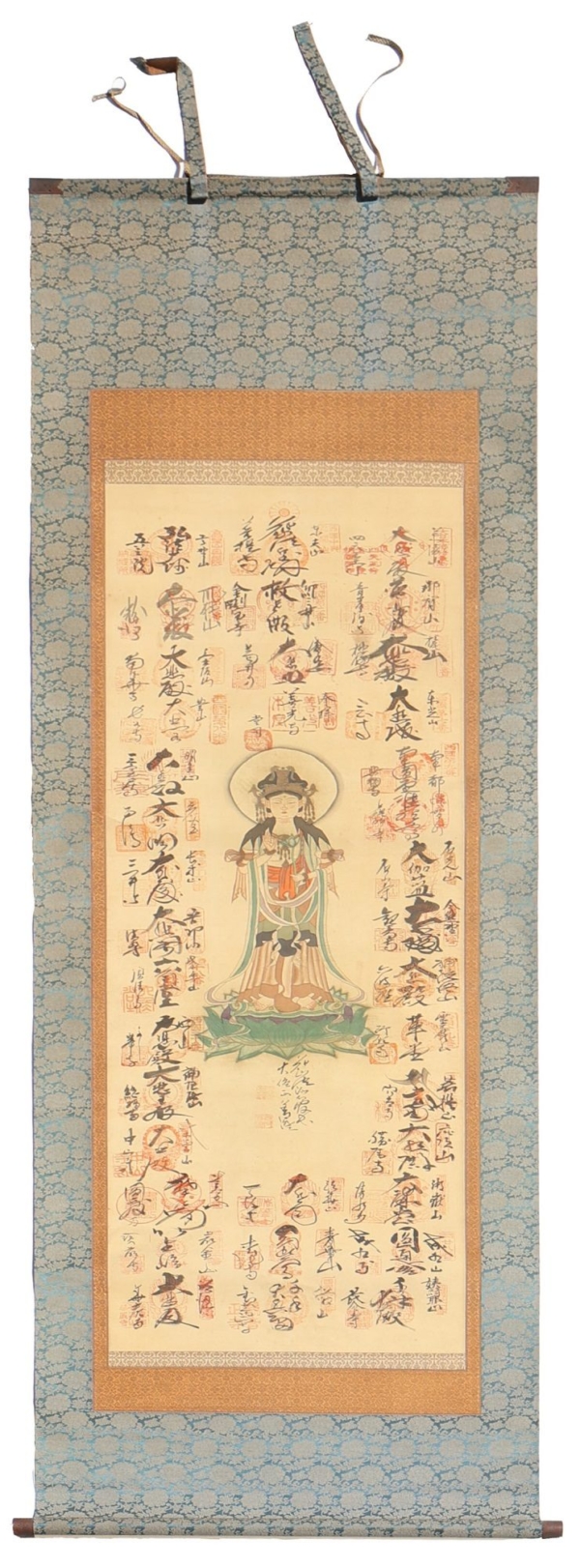 Kakemono antiguo, Japón. 201x61cms