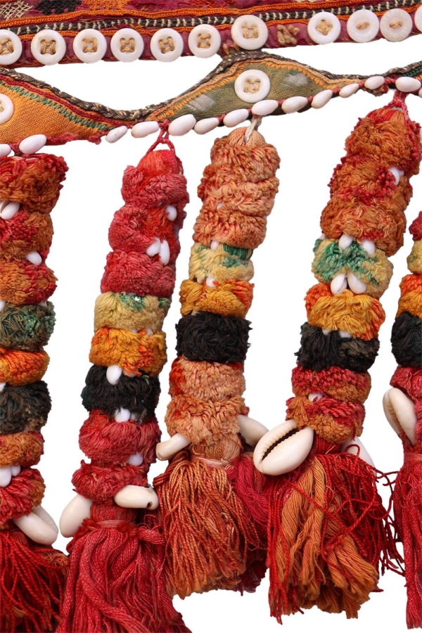 Antique Serkhat Baluch textile from Afghanistan. 160x25 cms (without tassels) - Image 2