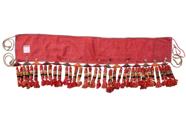 Antique Serkhat Baluch textile from Afghanistan. 160x25 cms (without tassels) - Image 4