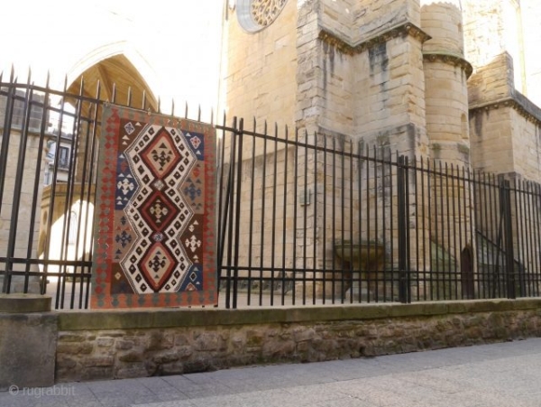 Antique Sirvan kilim from Azerbaijan. 172x110 cms - Image 11