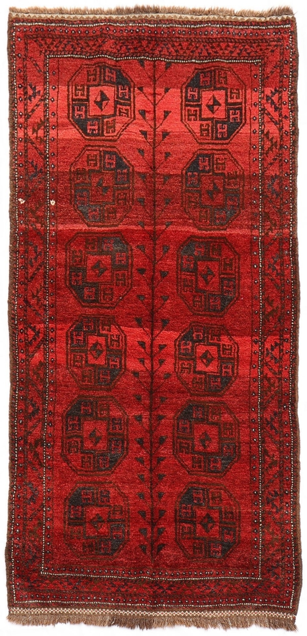 Semi antique Baluch rug from Afghanistan. 236x114 cms - Image 2