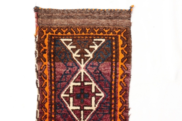 Vintage Baluch rug from Afghanistan. 252x33 cms - Image 4