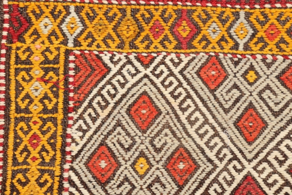 Semi antique kilim from Sivrihisar, Turkey. 143x96 cms. - Image 3